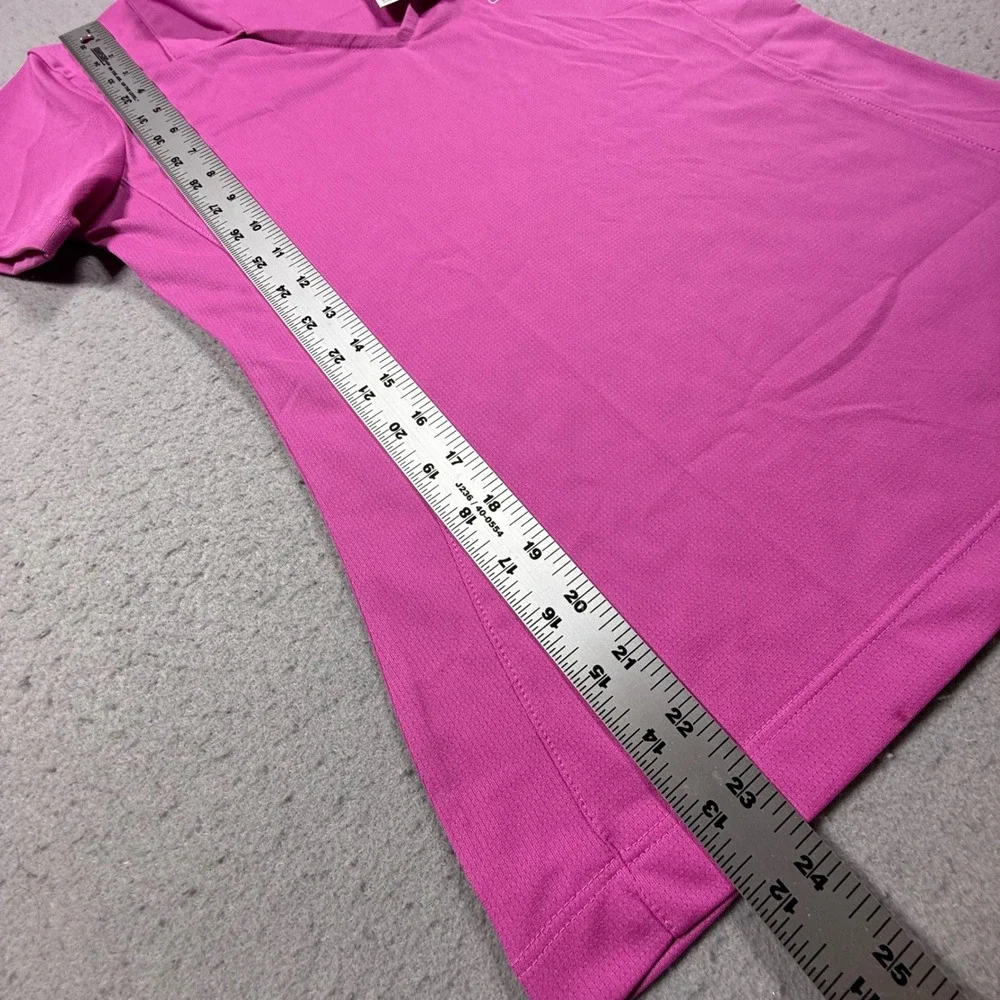 Nike Golf Miami Polo Shirt Womens Small Pink Short Sleeve V-Neck Athletic Top